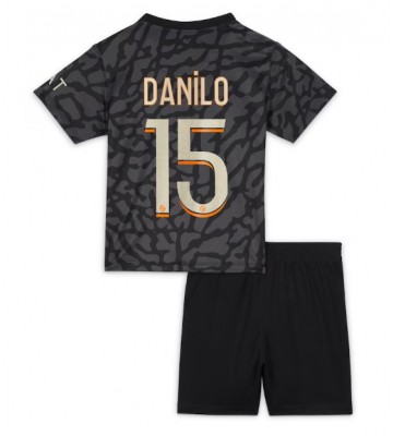 Paris Saint-Germain Danilo Pereira #15 Replica Third Stadium Kit for Kids 2023-24 Short Sleeve (+ pants)